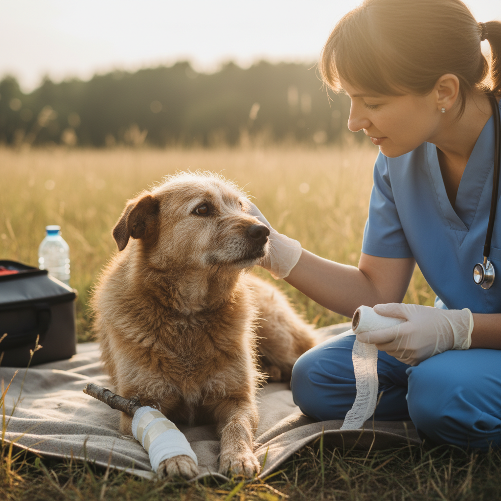 Sauver des Membres, Sauver des Vies : Premiers Soins en cas de Fracture pour les Chiens Errants au Maroc