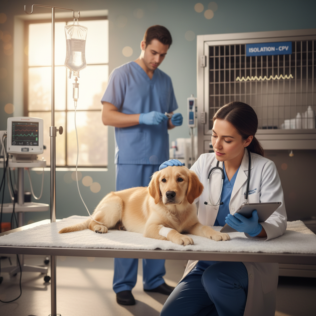 Parvovirose Canine : Une Course Contre la Montre – Détection Précoce, Traitement et Prévention pour les Chiots Marocains