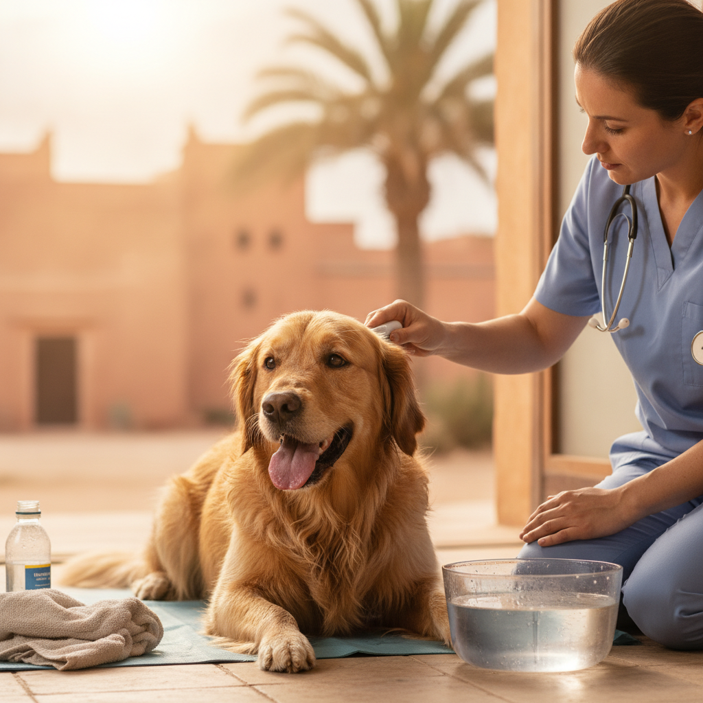 Vaincre la Chaleur Marocaine : Le Guide d'un Vétérinaire pour Prévenir et Traiter les Coups de Chaleur et la Déshydratation chez les Chiens
